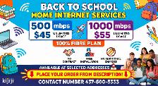 Back to School Home Internet | Unlimited Fibre | $45 & $55