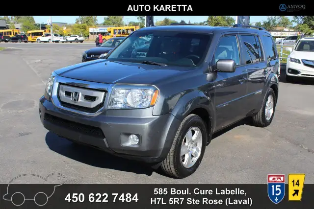 2011 Honda Pilot EX AWD 8 Passagers 2 sets mags pneus ete/hiver