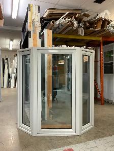 Bay Windows PVC Blanc   Projection 16 1/2 60 1/2 x 60 3/4