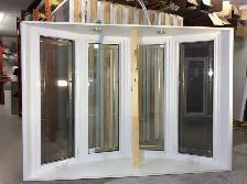 Bay Windows HYBRIDE Kaki Vitrail tige laiton/Lumière 84×60 1/4 - Photo 2