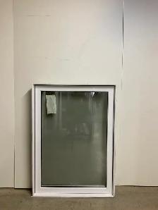 10705AP Fenêtre Auvent PVC Blanc moustiquaire percé 34 3/4 x 48