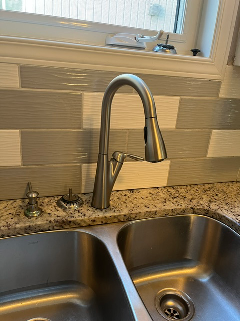 Kitchen Faucet, Chrome, $50