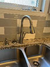 Kitchen Faucet, Chrome, $50