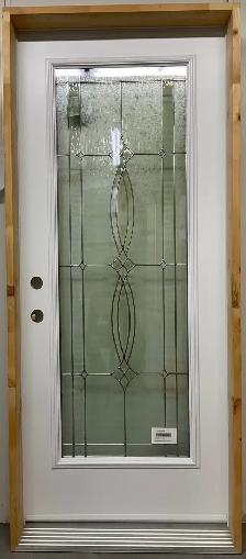 1450PSM Porte d’acier 34″D Blanche Évangéline zinc 23×65