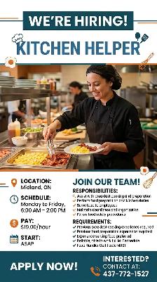 Hiring Kitchen Helper