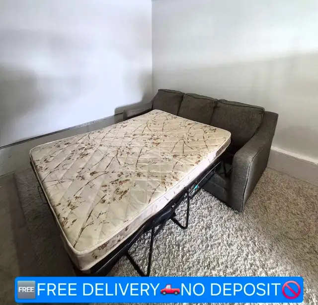FREE DELIVERY 3 Seater Fabric Pullout Sofabed Sofa Couch