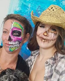 Halloween Facepainting service, Face painting, glam skull paint - Photo 2