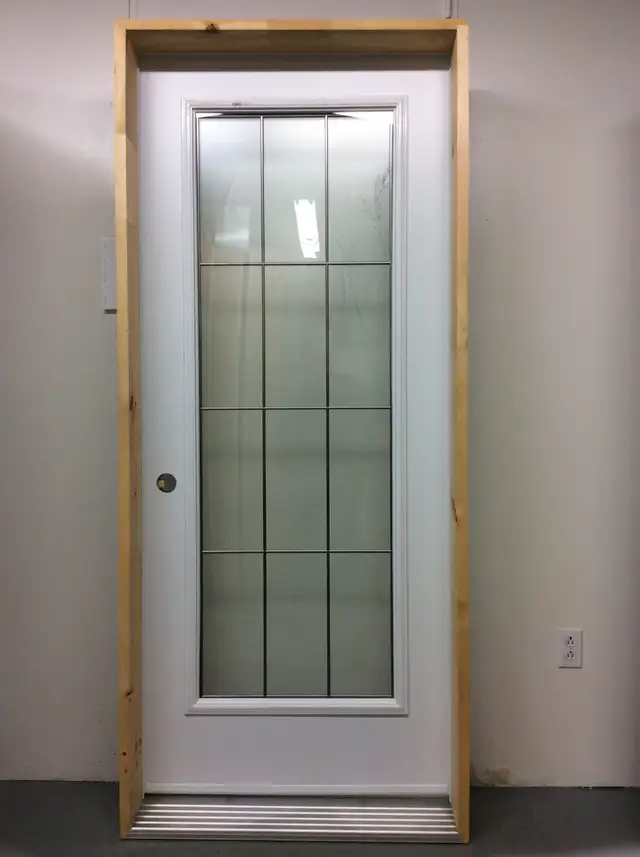 1186PA Porte d’acier 34″D Rainurées fleural  poc penture 21x65