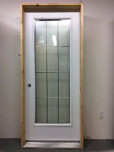 1186PA Porte d’acier 34″D Rainurées fleural  poc penture 21x65