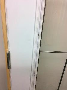 1186PA Porte d’acier 34″D Rainurées fleural  poc penture 21x65 - Photo 3