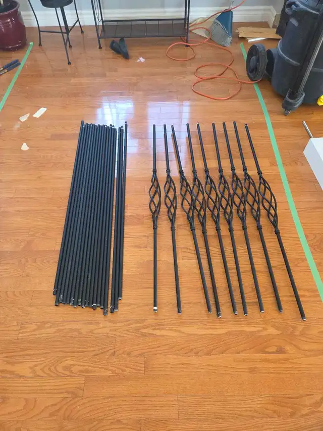 Black Wrought Iron Stair Balusters