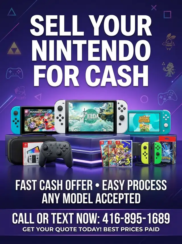 We Buy Nintendo Consoles – Cash Offers Today