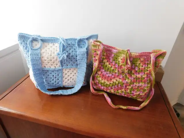 Two Hand Maid Purses made via Crochet,