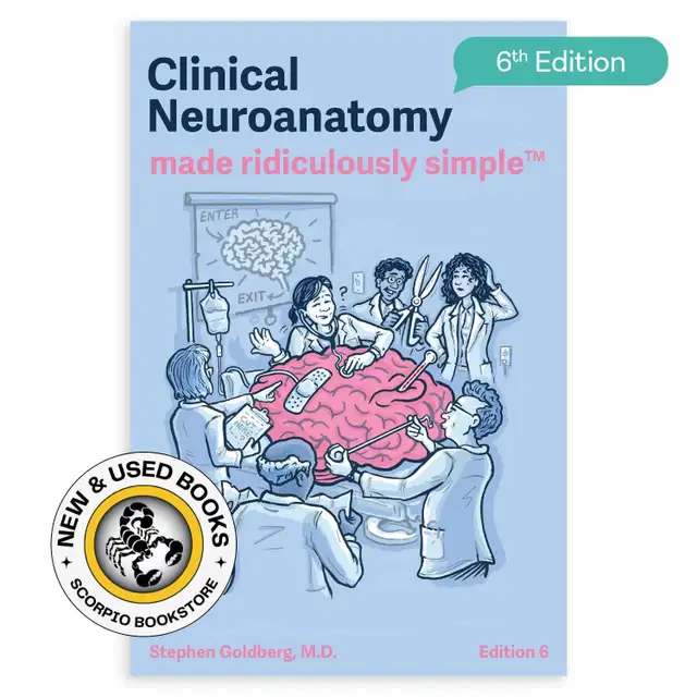 Clinical Neuroanatomy Made Ridiculously Simple 6E 9781935660514