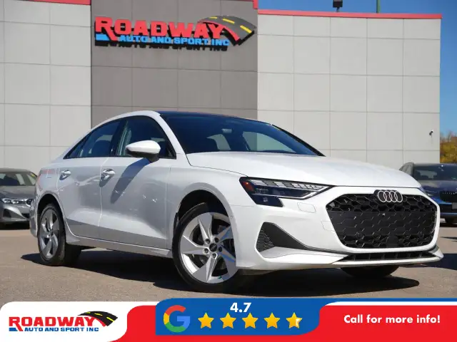 2026 Audi A3 Heated Seats | Apple CarPlay | Sunroof | Blind-S...