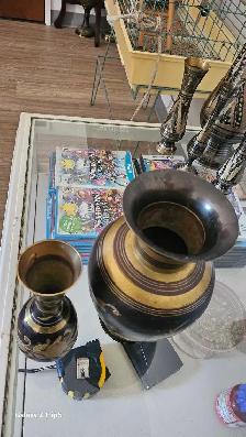 Vase en laiton/brass vintage - Photo 6