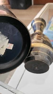 Vase en laiton/brass vintage - Photo 7