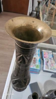 Lot de Vases en Brass/laiton vintage - Photo 6