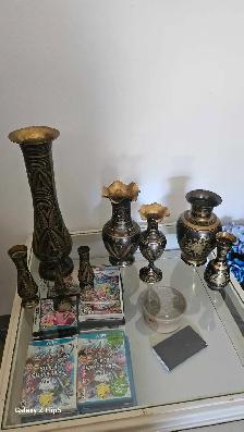 Lot de Vases en Brass/laiton vintage