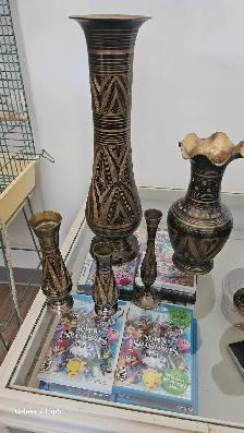Lot de Vases en Brass/laiton vintage - Photo 8