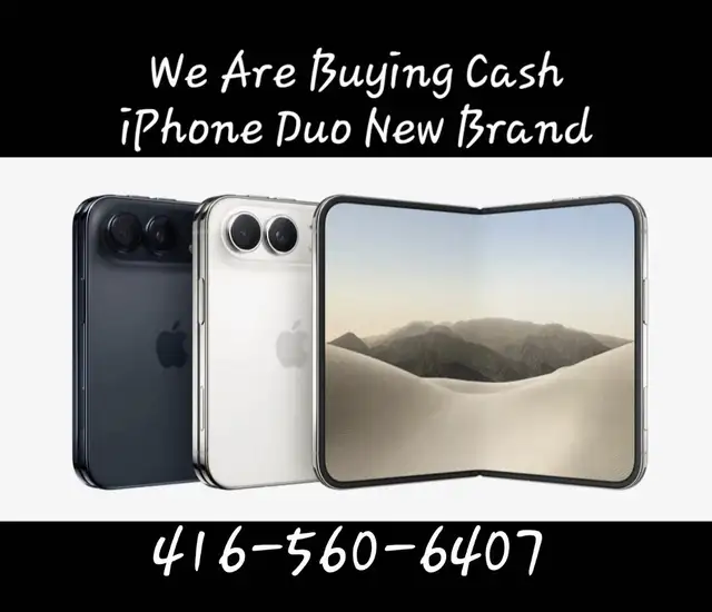 We are buying cash iPhone Duo New Brand