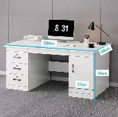 Brand New 120 cm  3 Lockable drawers Computer Desk Special $229 - Photo 4
