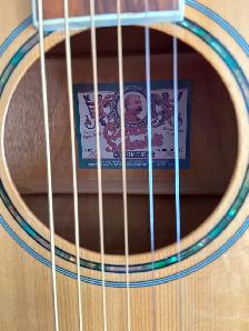 Oscar Schmidt Acoustic Electric Guitar w/ Case - Photo 3
