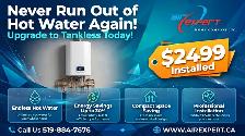 WATER HEATER WATER HEATER TANKLESS WATER HEATER INSTALLED