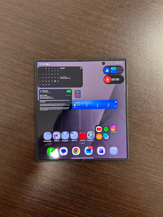 Samsung Galaxy Z Fold 7 256 Go – Noir – Excellent état