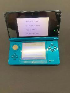 Nintendo 3DS Console Aqua Blue