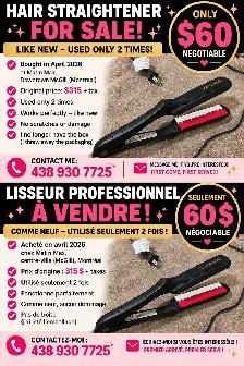 ✨ FER PLAT / LISSEUR PROFESSIONNEL À VENDRE –( Faite un Offre