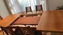 Mid century TEAK TECK Ensemble salle à manger TRÈS GRANDE table - Photo 3