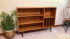 Mid century. TEAK TECK. Vinyl records bahut, bar, bookcase, side - Photo 6