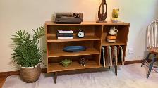 Mid century. TEAK TECK. Vinyl records bahut, bar, bookcase, side - Photo 7