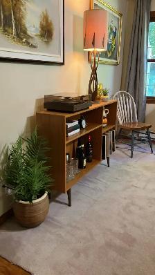 Mid century. TEAK TECK. Vinyl records bahut, bar, bookcase, side - Photo 10