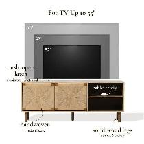 Brown Mid-Century Modern Rope TV Stand - Photo 9