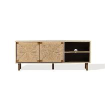 Brown Mid-Century Modern Rope TV Stand - Photo 10
