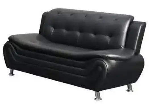 Thick Luxury Pillow Top Tufted Premium Faux Leather Sofa/Couch .