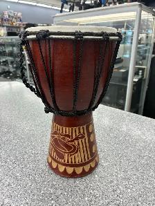 Wooden Hand Drum - Turtle Design