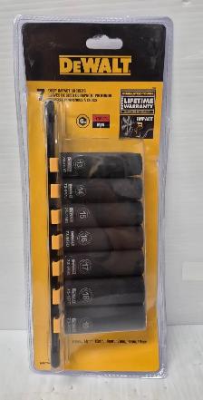 (N9751118) DeWalt DWMT744490SP 7 Piece Metric Deep Impact Soc...