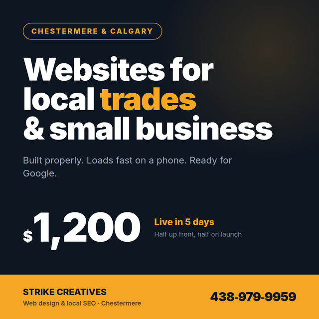 Get your website built in 5 days!