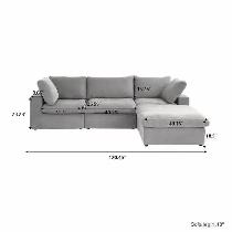 Brand New Modern L-Shaped Cloud Sectional Sofa Special $899 - Photo 8