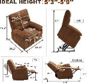 Brand New Power Lift Chair with Heat Massage Special $419 - Photo 7