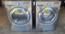 LG Front-Load Washer & Steam Dryer Set – $500