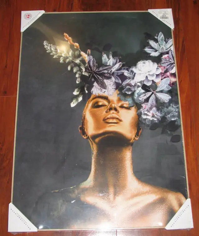 Stupell Industries Glamour Bronze Female Portrait