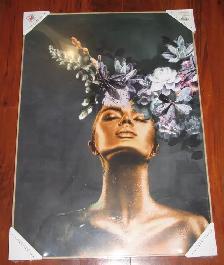 Stupell Industries Glamour Bronze Female Portrait