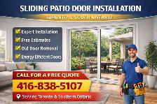 New Sliding Patio Doors w Installation in GTA and South Ontario