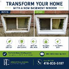 Basement windows installed