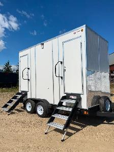 2-Stall Washroom Trailer – AB Built & All-Season Ready - Photo 4