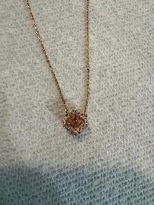 Swarvoski Una necklace, clover, white, 18k rose gold finish - Photo 4